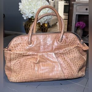 Furla Italian Croc Leather handbag!!